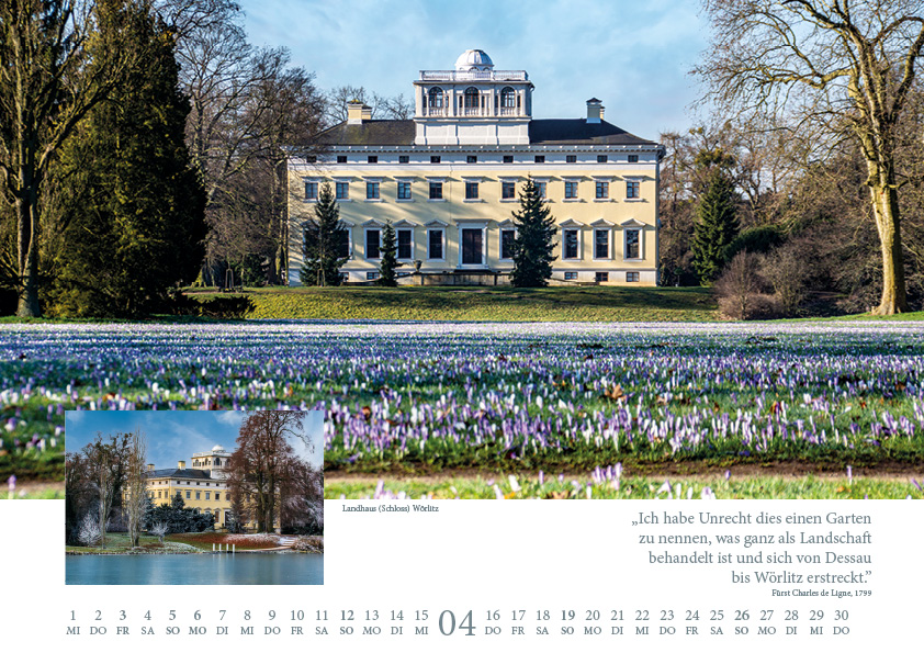 April 2026 – vollständige Kalender-Monatsseite